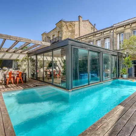 Grand Avec Piscine Privee, Climatisation Et 1 Parking * Bordeaux