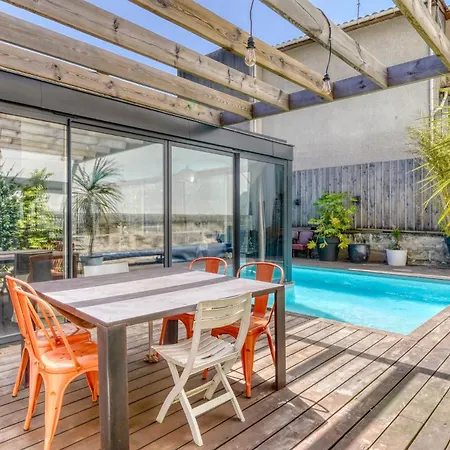 Apartament Grand Avec Piscine Privee, Climatisation Et 1 Parking Bordeaux